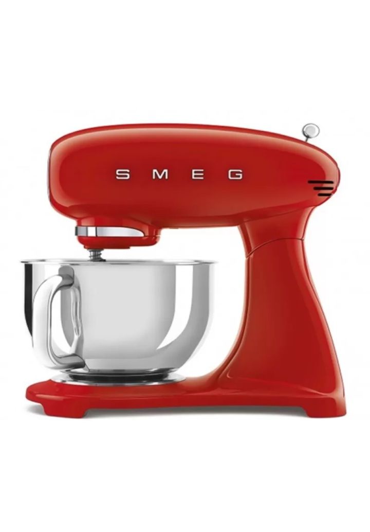 Mixer cu bol retro Smeg SMF03RDEU,10 viteze, 800W, Direct Drive, Rosu