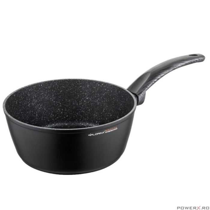 Cratita din aluminiu, cu invelis din marmura antiaderenta, maner din