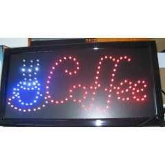 Светеща рекламна табела LED COFFEE за магазини, офис