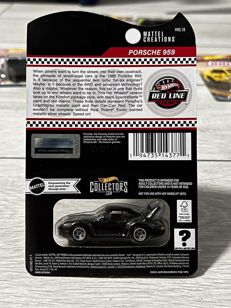 Hot Wheels RLC Premium Porsche 959