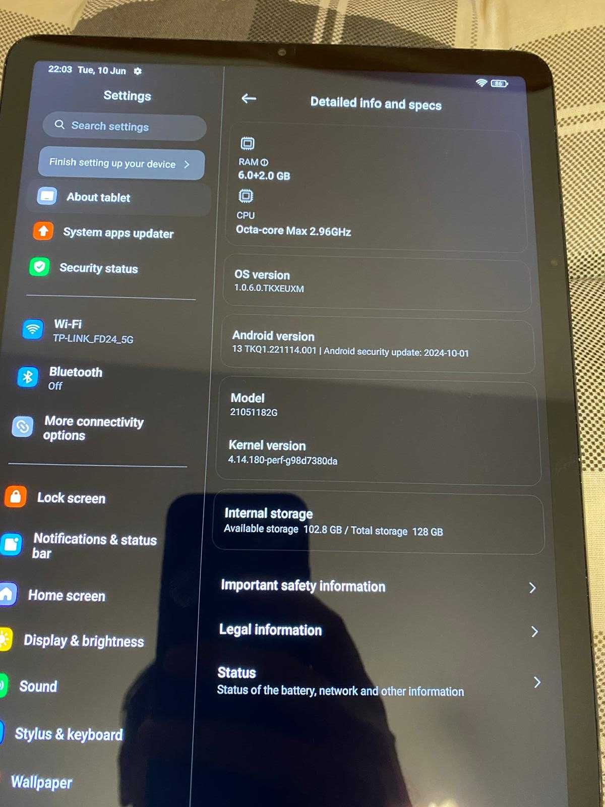 Tableta Xiaomi Pad 5 - Octacore 3Ghz - 6GB - 128GB- 11"