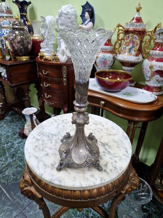 Уникална антикварна френска чаша бокал ваза ART Nouveau