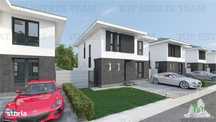 Vila moderna individuala cu 5 camere , 3 bai , Living open space, tera