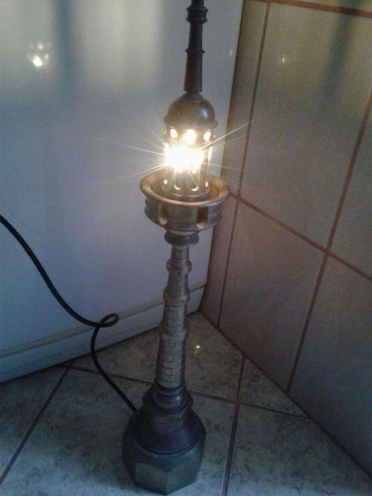 Lampa veche din alama. Custommade/steampunk/industrial