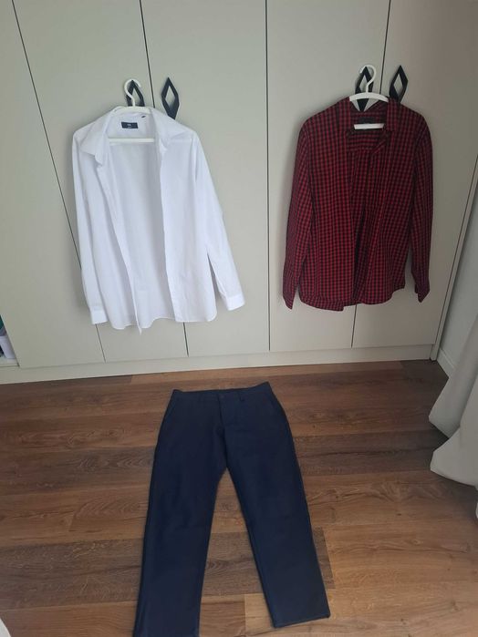 Pantaloni Zara nr 44 si cămașă Croop L bărbați .TRANSPORTUL GRATUIT