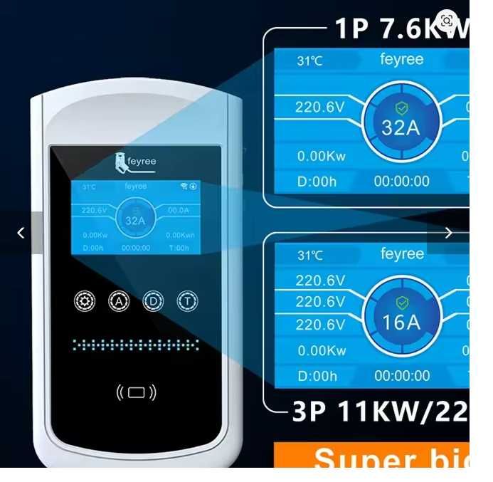 Statie de incarcare 7.6KW 32A monofazic