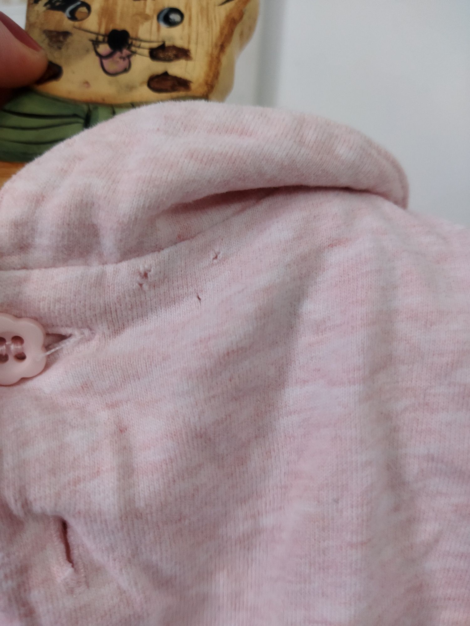 Rochiță roz cu iepuraș de Paste mărimea 80 ferite vârstă 9-12 luni