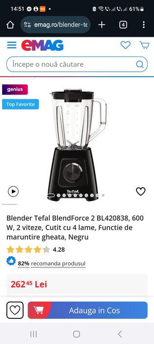Blender Tefal Blendforce 2