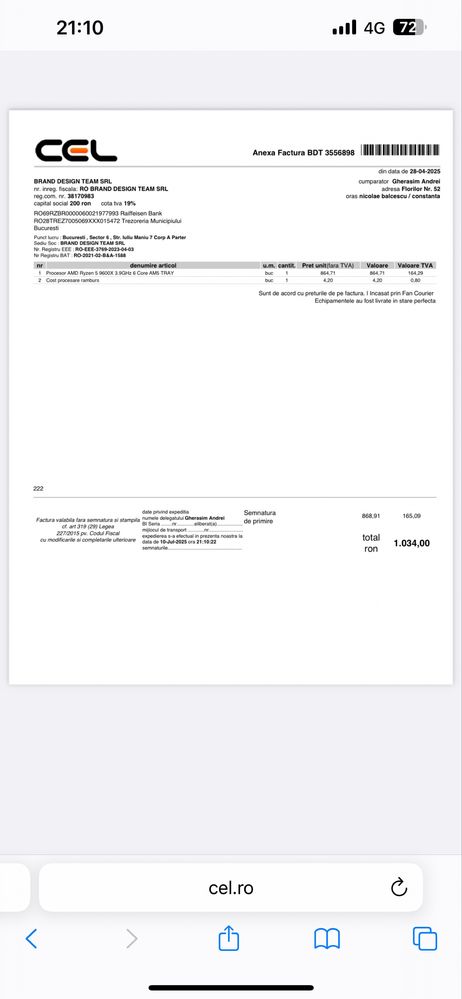 Procesor nou cu garantie amd ryzen 9600x am5