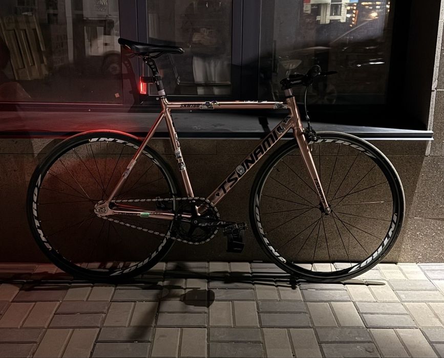 рама tsunami snm100 gold rose пыльно-розовая (фреймсет)