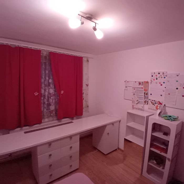 Vand birou alb dublu