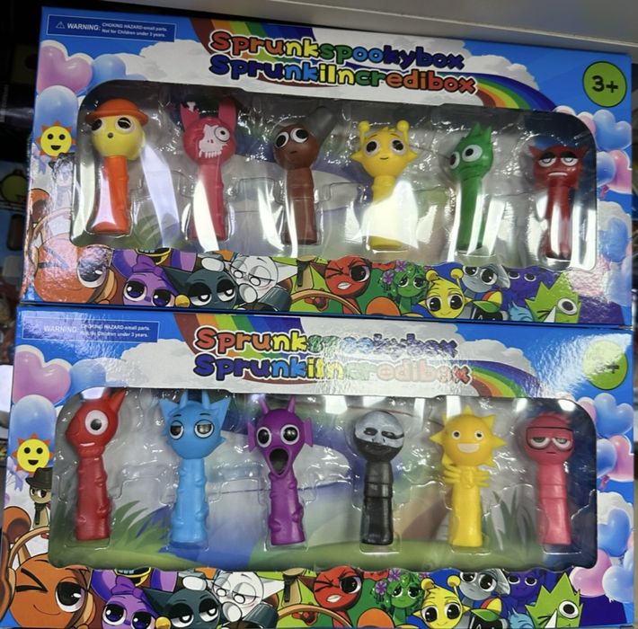Комплект 6 броя фигурки Спрънки, Sprunki