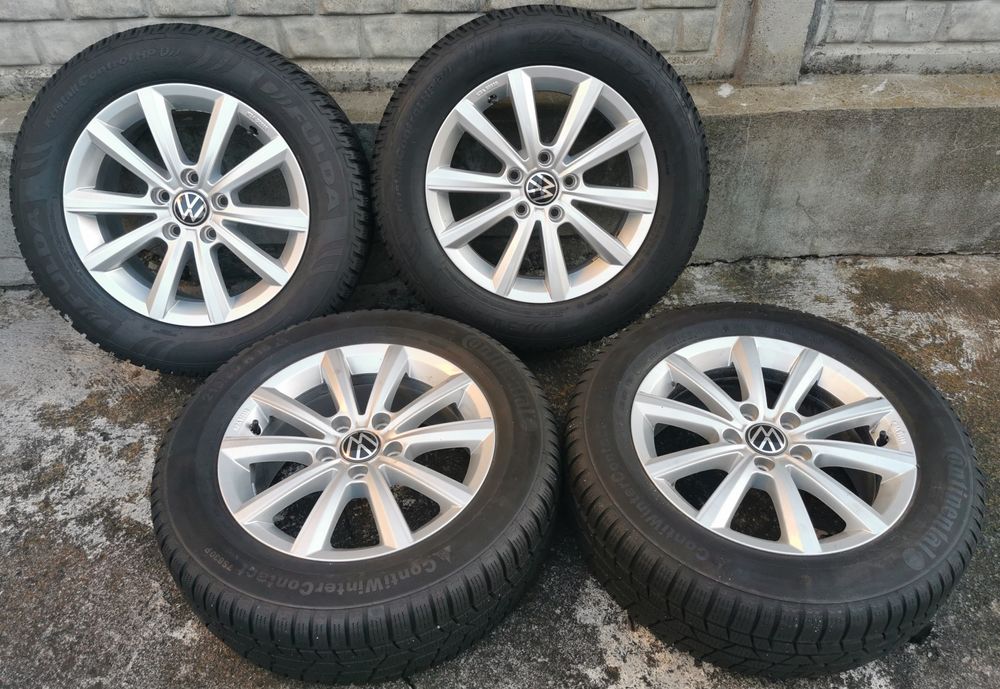 jante originale VW + anvelope iarna 215 60 R16 99H ; DOT2824