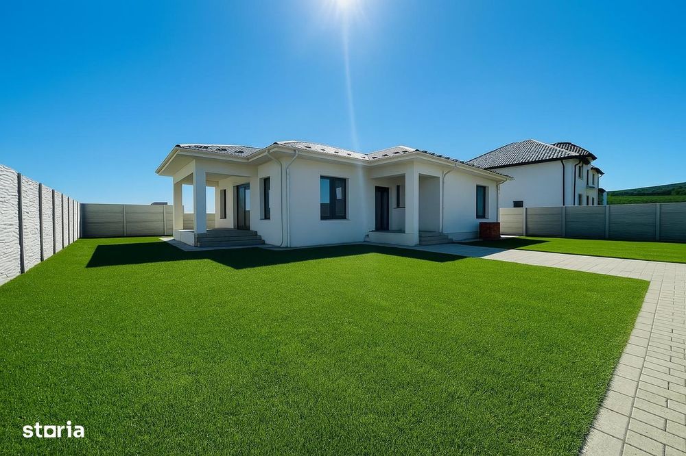 Imobiliare Domnesti Casa parter 536 m teren  - rosu la interior