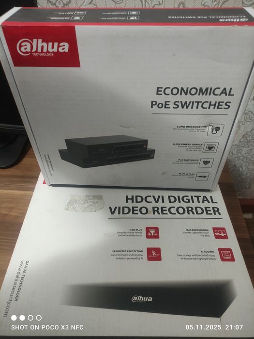 Комплект видеонаблюдения новый