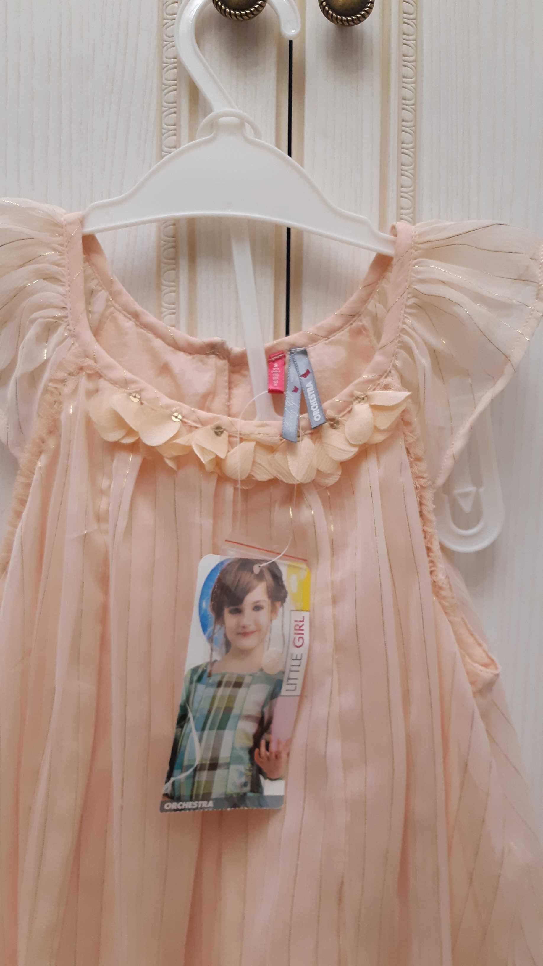 Продам новое нарядное платье бренда Orchestra на девочку 7-8-9 лет