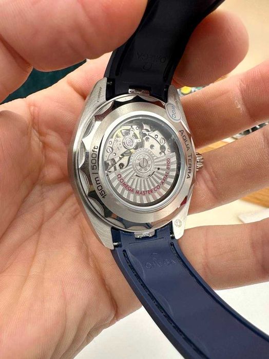 omega seamaster aquaterra silver blue