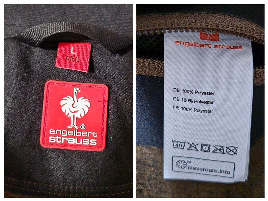 Jachetă Fleece Engelbert Strauss, Tehnic Premium, Bărbați L / XL
