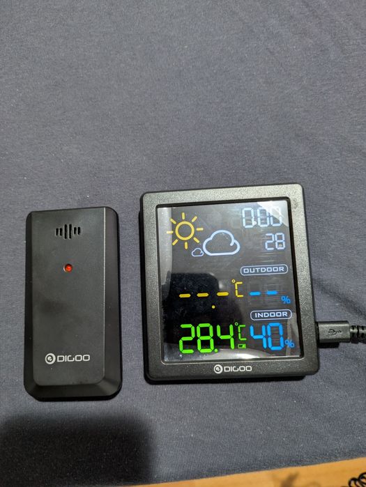 Decorațiune led Coffe 65 lei și Statie meteo wireless 70 lei