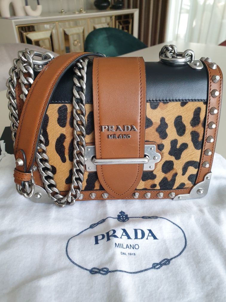 Geanta Prada Cahier pony style calfskin