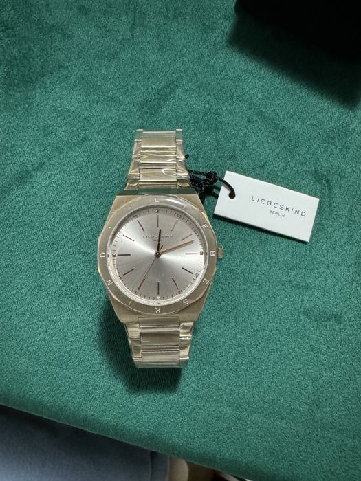 Ceas analogic Liebeskind Berlin auriu-roz