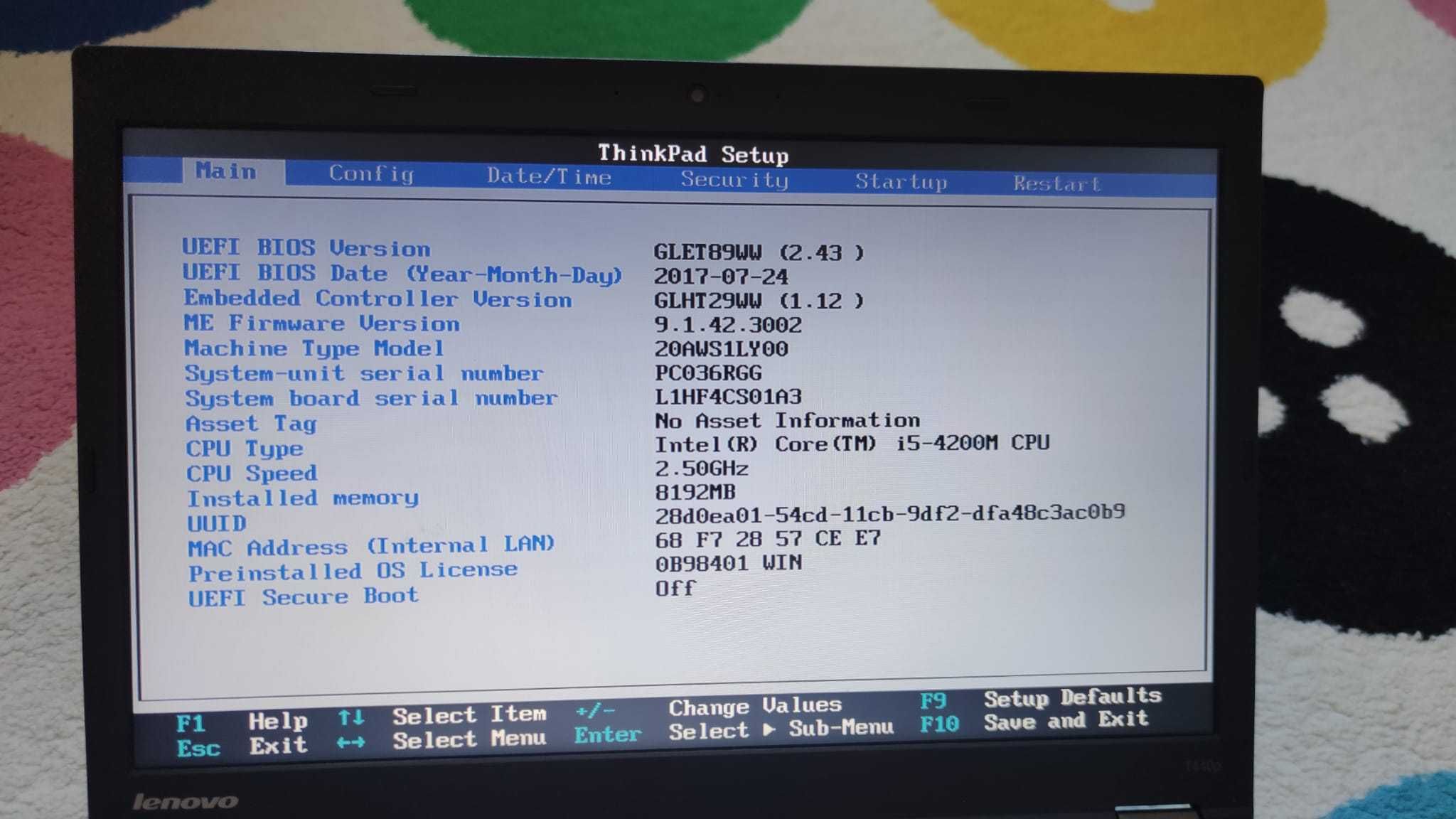 Lenovo T440p 14" i5 4200M/ i7-4702MQ 8GB RAM SSD 128GB,UNIC proprietar