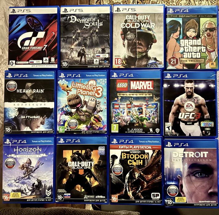 Игры на дисках для playstation 4 и playstation 5