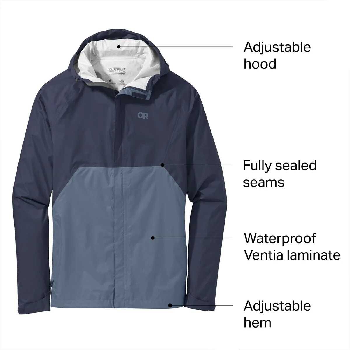 Куртка водонепроницаемая Outdoor Research Men's Apollo Rain Jacket