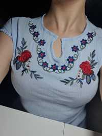 Bluza cu model floral brodat -  Kontes