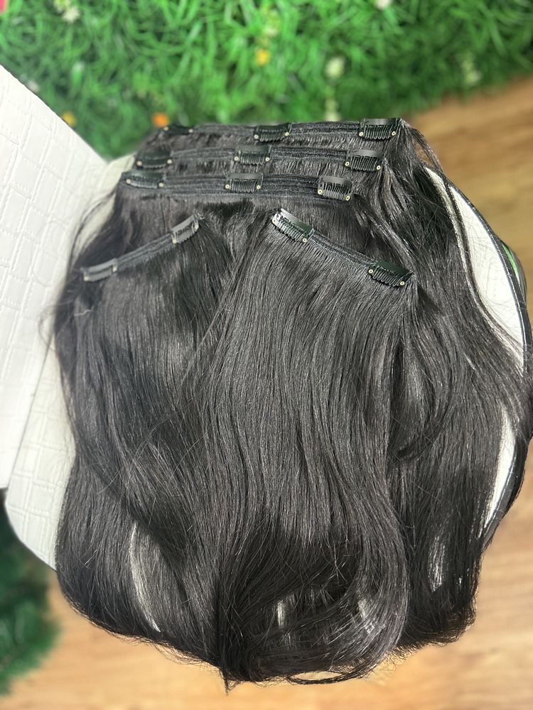 100% Естествена коса -56см- BlackBrown