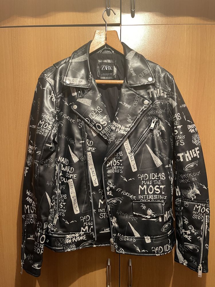 Кожено яке leather jacket ZARA