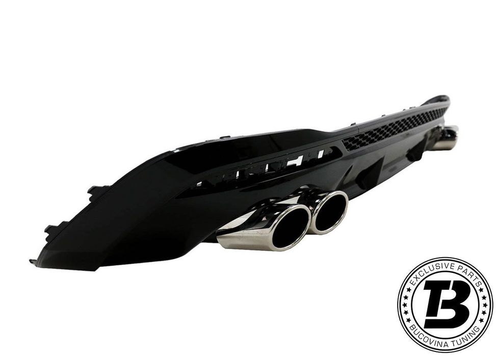 Difuzor Bara Spate cu Ornamente compatibil cu Audi A4 B9 RS4 Design