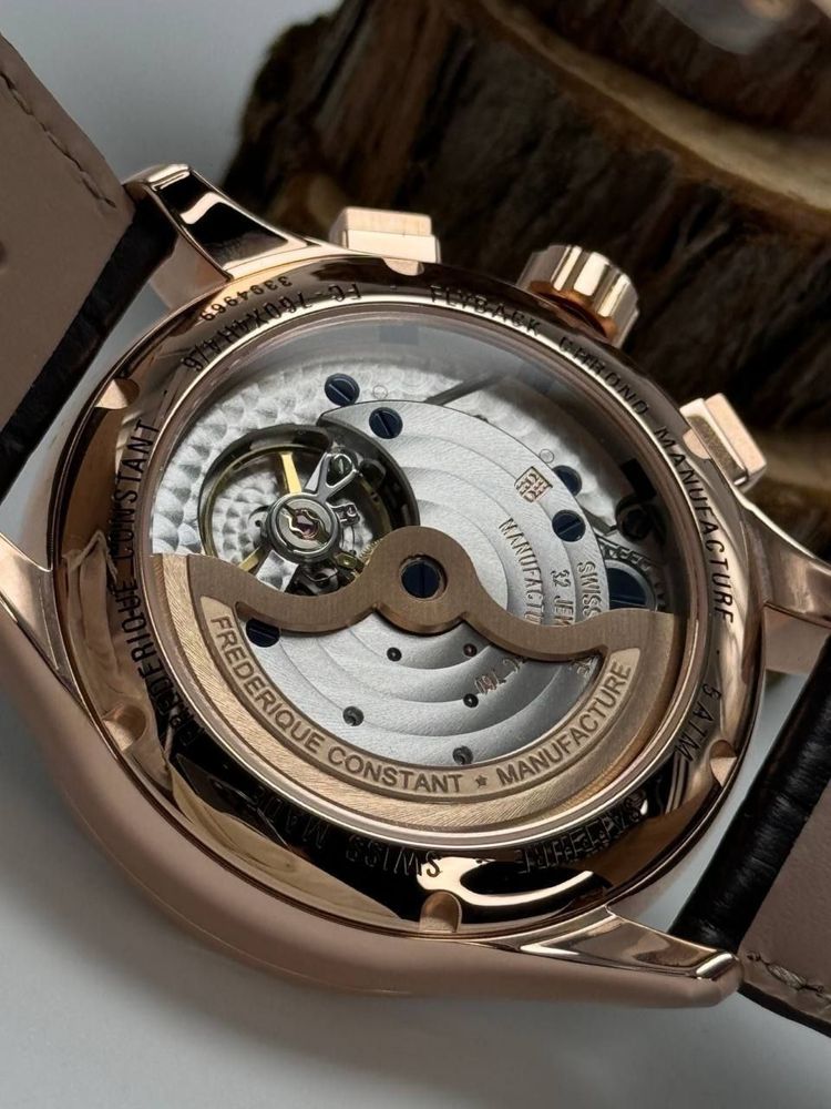 Швейцарские часы Frederique Constant, механический хронограф.