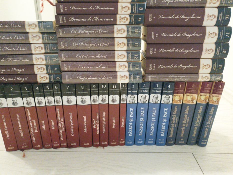Set Dostoievski,Dumas,Doyle,Tolstoi,Adevărul,Complet,40 vol