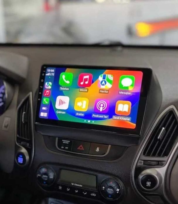 1-8GB Navigatie GPS Android Hyundai IX35 Tucson Carplay Auto QLed WIFI