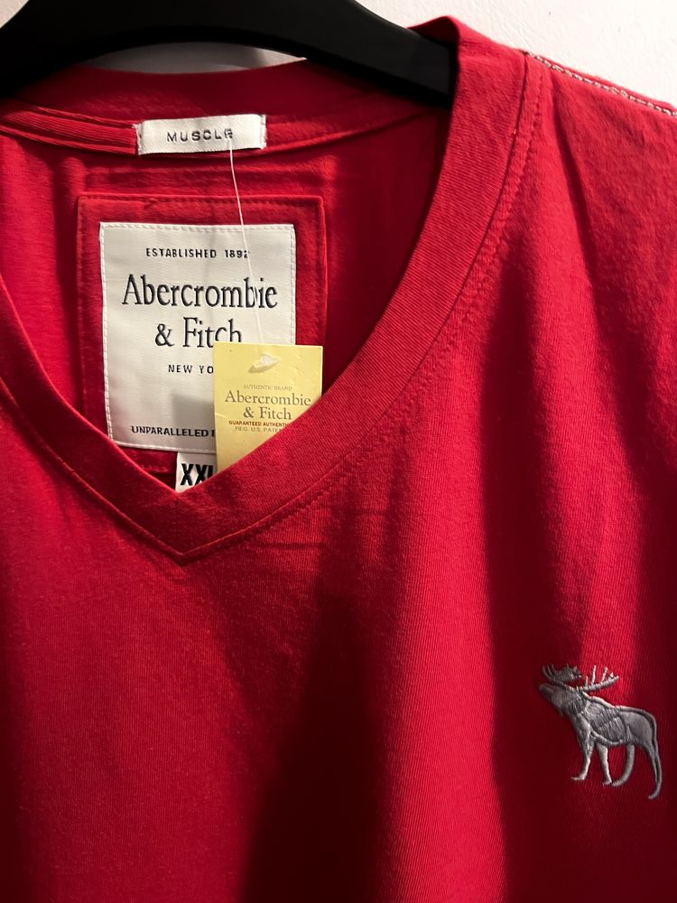 Tricou Abercrombie & Fitch - Muscle - nou - 100% bumbac