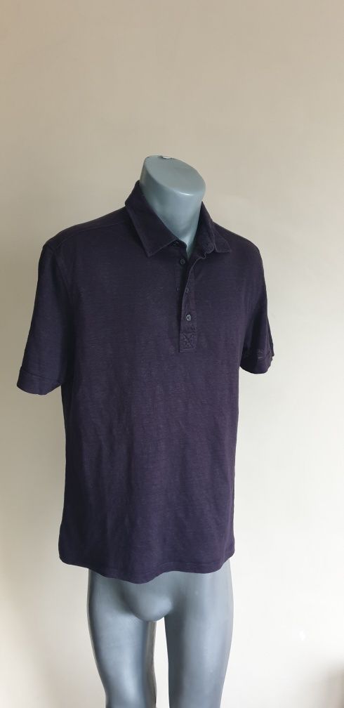 Ermenegildo ZEGNA 100% Len/ Лен   48 / S - M ОРИГИНАЛНА Ленена Тениска