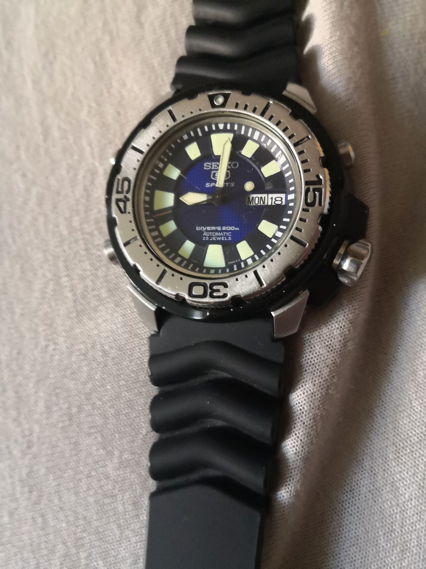 Seiko Blue FrankenMonster automatic