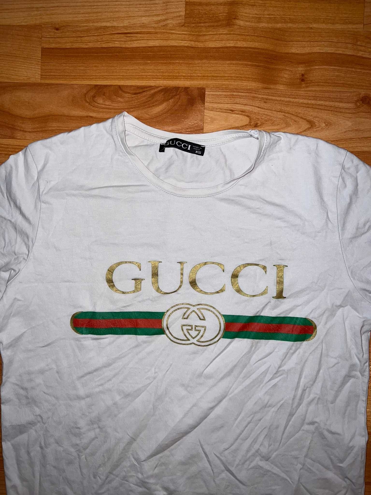 Tricou alb Gucci