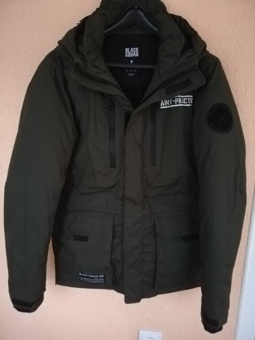 Geaca bărbați Black Squad S groasă