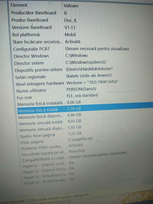 Vand laptop Acer - i5 gen 10