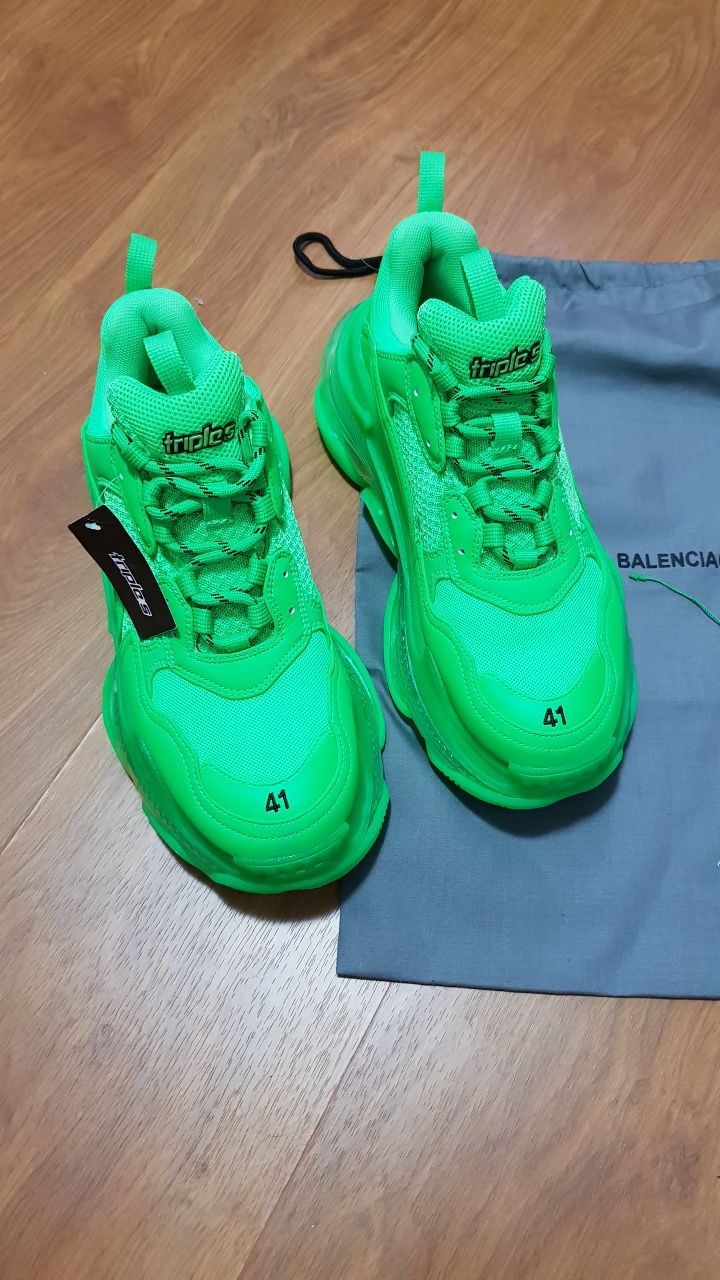 Adidași Balenciaga Triple S Neon • STOC:41 • Livrare rapidă 1-2 zile •