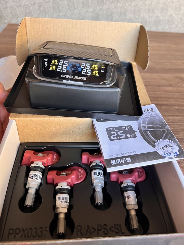 Датчик давления TPMS в шинах с солнечной  Steel mate Iron General X2