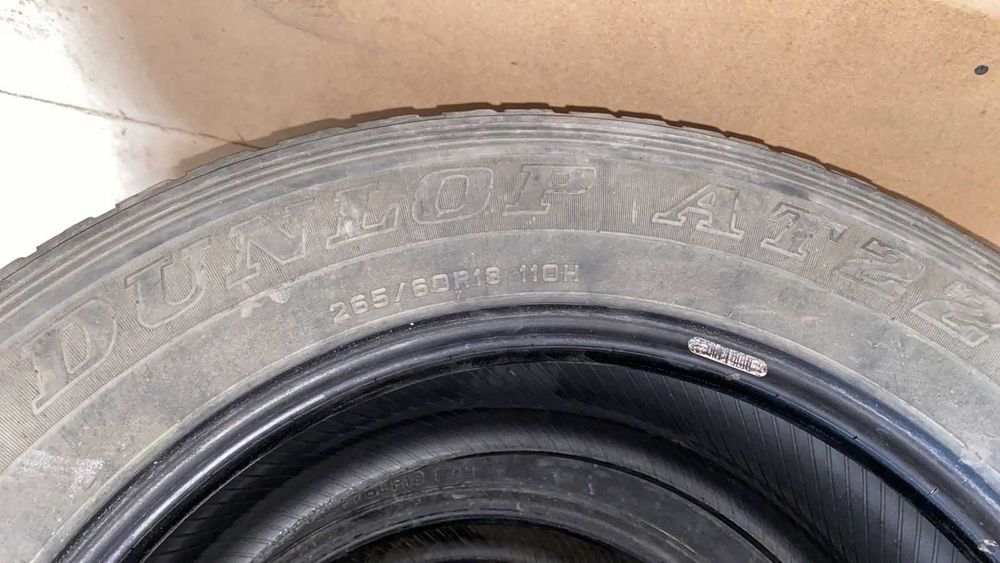 5шт Шин DUNLOP AT22 на TOYOTA PRADO 265/60/18