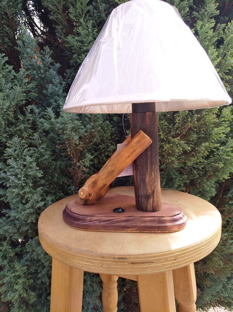 Ръчна изработка Лампа - от дърво