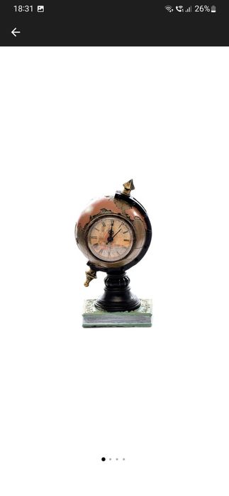 Ceas decorativ antic  globul pamantesc,  29cm