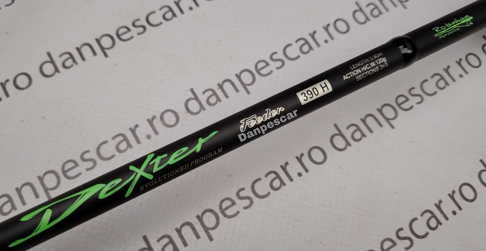 Lanseta fibra de carbon Robinhan DEXTER Feeder 3,90 metri Actiune120gr