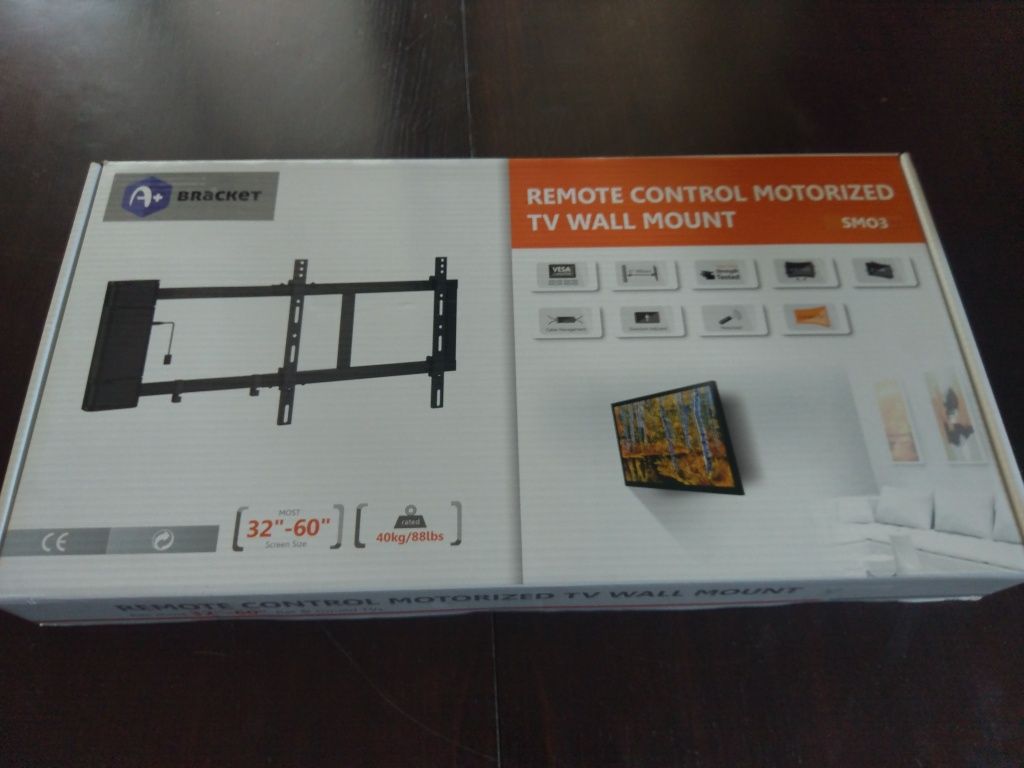 Suport TV  Perete Motorizat cu Telecomanda-80-152cm-SIGILAT !!