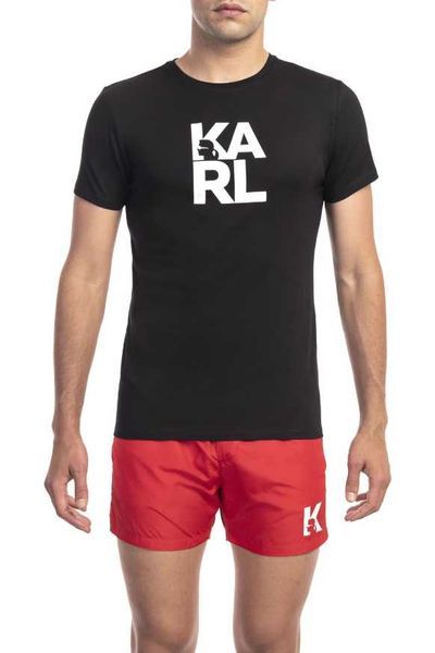 Промо KARL LAGERFELD-М/L/XL-Оригинална черна мъжка тениска