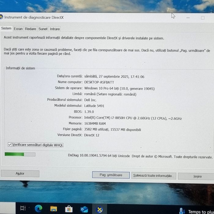 Dell I7-8850H,Ssd 512Gb